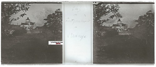 Abbaye plaque verre photo - abbaye,,