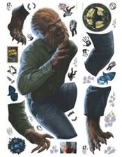 Loup Homme Universel Monsters Géant Peel Et Bâton Mural Stickers Wolfman 05WRO01