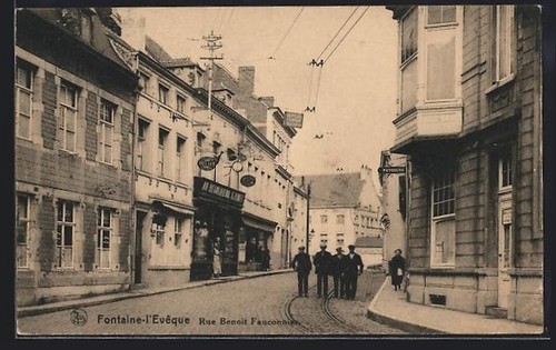 Cpa fontaine evêque rue - cpa, fontaine-l´evêque,