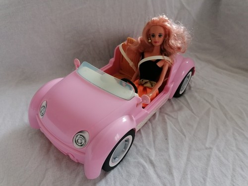 Voiture cabriolet barbie rose - voiture,