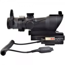Red Dot Point Rouge Type ACOG - RTI Optics - Noir laser