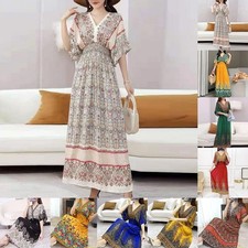 Robe longue bohème imprimé