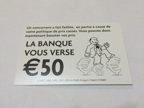 Carte monopoliste banque - carte,