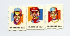 #2200236 DWIGHT GOODEN EARL WILSON BOB GIBSON Black Aces Micro Gumball Card Lot