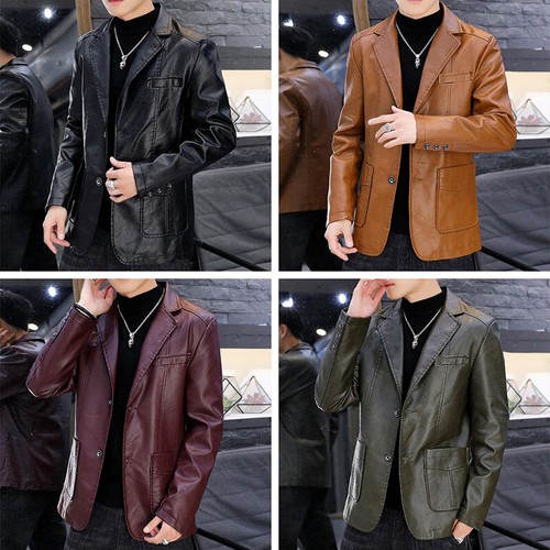 Hommes simili cuir - hommes, veste