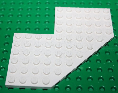 Plaque lego white - lego, plate