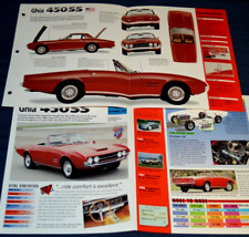 1966 Ghia 450SS Specs Info Original Poster Brochure Vintage 66 450 SS
