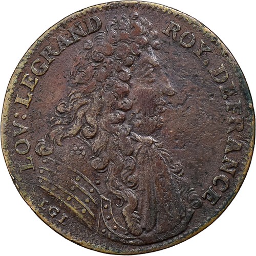 France jeton louis xiv - france,, paix