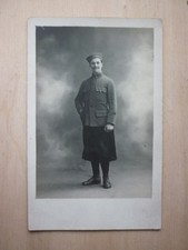 carte photo poilu 4e zouaves