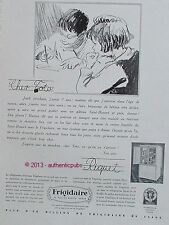 ADVERTISEMENT FRIDGE FRIDGE LETTER DEAR TOTO RIQUET CHILDREN 1930 FRENCH AD