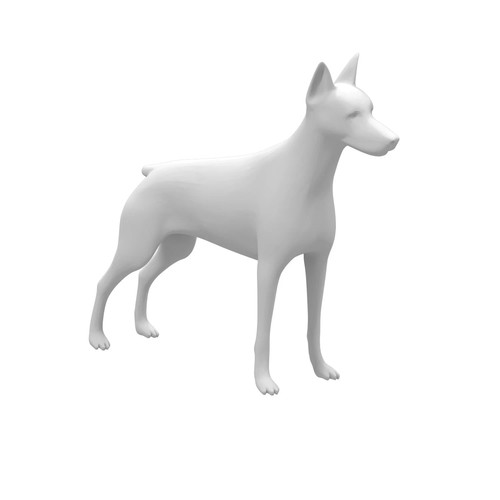 Dobermann statue any color - statue,