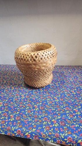 Cache pot rotin vintage - cache,