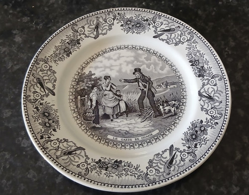Ancienne assiette parlante - , "le