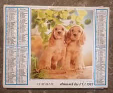 1983 PTT Almanac - Puppies - Gers Map