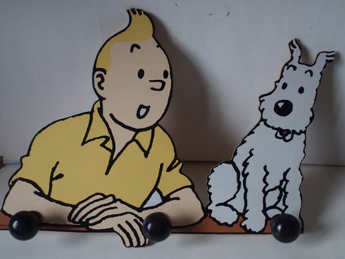 Tintin milou porte - milou, /porte