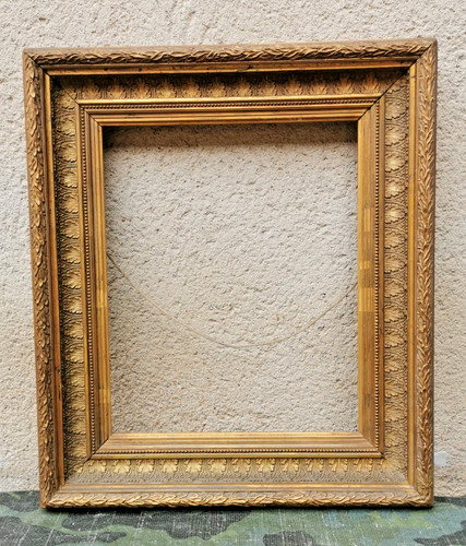 Large cadre xixème bois - large,