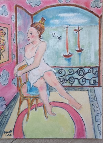 Tableau huile sur toile - , de