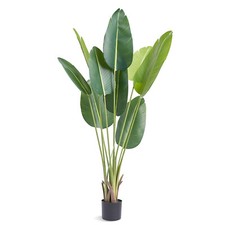 VEVOR Arbre Artificiel Palmier Oiseau du Paradis Plante Artificielle 700x1524 mm