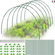 LYLIDIA 30PCS Arceau pour Serre Tunnel 40CM Kit de Maison de Cerceau de Jardin