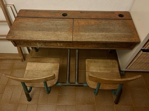 Ancien double pupitre