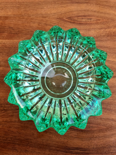 Cendrier verre moulé - verre,