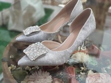 Chaussures Femme De Cérémonie Argent YMX510 Escarpins Mariage P/E 2025 Talon