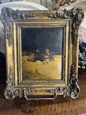 Tableau HSP Traineau et Chevaux école Russe