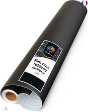 OfficeTree Film Tableau Noir Rouleau 43 x 300 cm - Autoadhésif Tableau Noir 