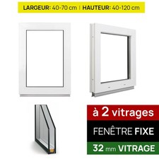 Fenêtre PVC Fixe Double