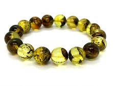 Bracelet ambre perles rondes
