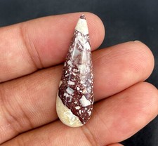 Natural Brecciate Mookaite Smooth Pear Cabochon, Loose Gemstone 15Ct. 35x12x5 MM