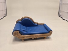 Playmobil Fairytale Castle Royal Salon Chaise Lounge Sofa Blue/Gold 1998 