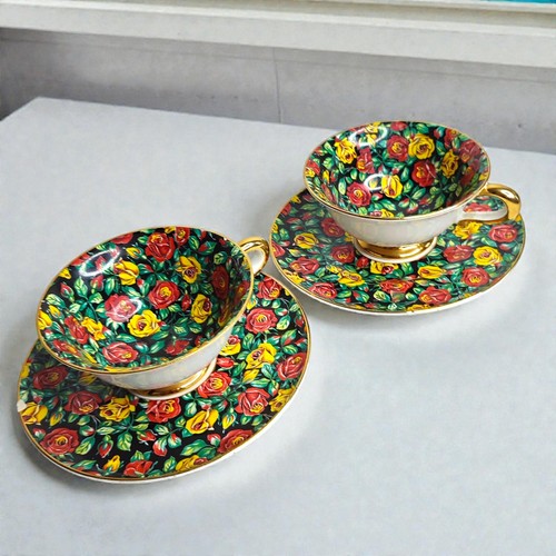 Tasses soucoupes vintage - soucoupes,