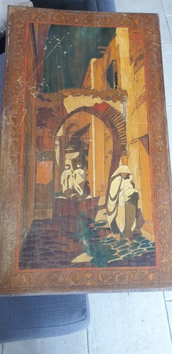 Ecole orientaliste panneau - orientaliste,