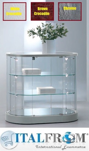 Comptoir vitrine ovale - comptoir,