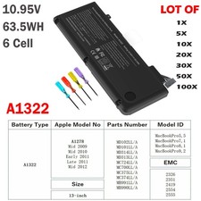✅LOT 1-100x A1322 Battery