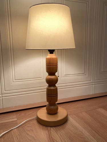 Lampe bois massif - bois,