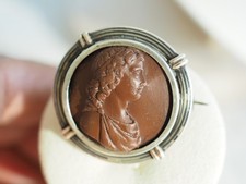 BROCHE ANCIENNE ARGENT MASSIF