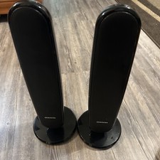 Pair Samsung PS-FQ100 Black Wired 3-Ohms Home Cinema Front Left & Right Speakers