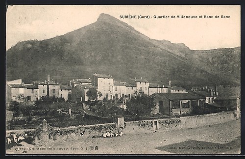 Cpa sumène gard quartier de - gard,,