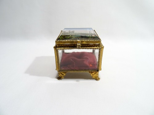 Ancienne boite coffret verre - boite,