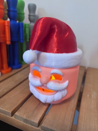 Décoration noël tête père - noël,
