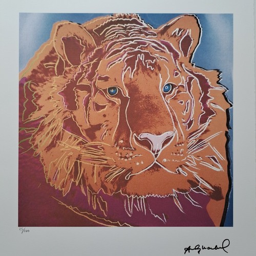 Signé andy warhol tigre - signé,