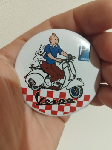 Vespa magnet métal - magnet, rond