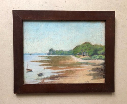 Dessin ancien pastel - dessin, au