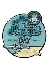 Jimmy Buffet Day Pin 2025 Margarittaville Limited Edition