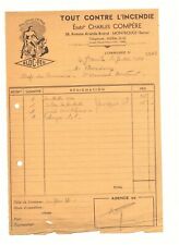 MONTROUGE (92) FIRE EXTINGUISHERS / EQUIPMENT "Charles COMPERE" in 1944