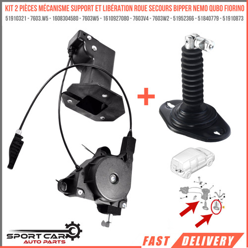 Kit support mécanisme roue