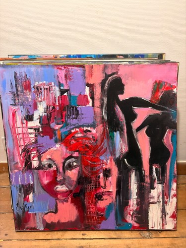 Tableau peinture huile - tableau,