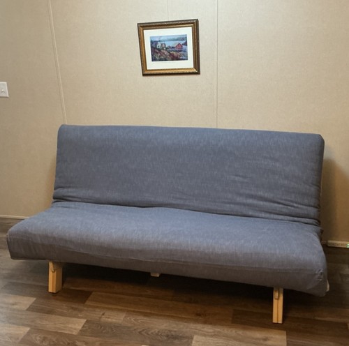 Modern blue futon convertible - blue,